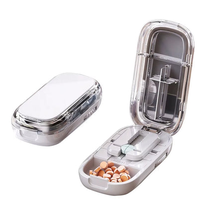 Drug Tablet Quartering Pill Cutter Dustproof Divider Organizer Crusher Pill Cutter Pill Cutter Storage Box